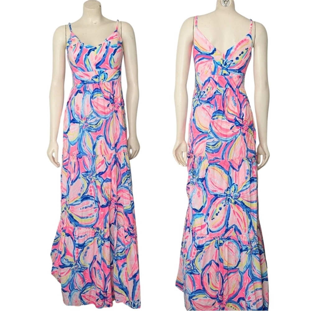 ISO Melody Maxi Dress in Pink Sunset The Sunny Side
